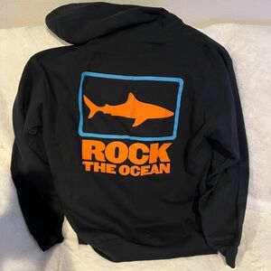 Black rock the ocean Tortuga Fleece Hoodie